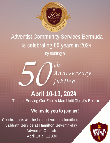 50 Years of Service to Bermuda
April 10-13, 2024
Hamilton SDA Church